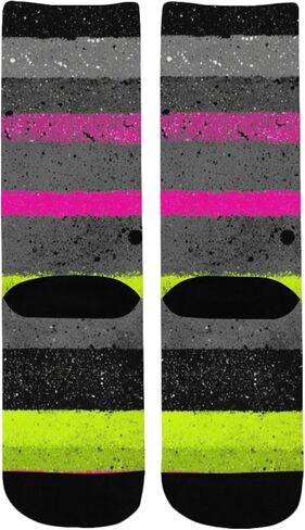 جوارب Cyber ​​Stripe Art للمشي لمسافات طويلة - جوارب شتوية حرارية سميكة دافئة للأطفال الصغار للأولاد والبنات للمدرسة، والارتداء اليومي والأنشطة الخارجية in Kuwait