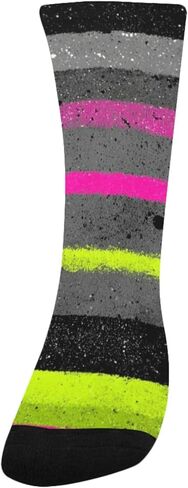 جوارب Cyber ​​Stripe Art للمشي لمسافات طويلة - جوارب شتوية حرارية سميكة دافئة للأطفال الصغار للأولاد والبنات للمدرسة، والارتداء اليومي والأنشطة الخارجية in Kuwait