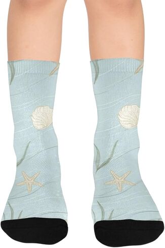 جوارب مشي صيفية من Coastal Shells - جوارب شتوية حرارية سميكة دافئة للأطفال الصغار للأولاد والبنات للمدرسة، والارتداء اليومي والأنشطة الخارجية in Kuwait