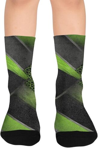 جوارب المشي لمسافات طويلة ذات الفن التجريدي - جوارب شتوية سميكة دافئة للأولاد والبنات الصغار للمدرسة، والارتداء اليومي والأنشطة الخارجية in Kuwait