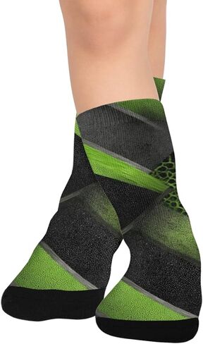 جوارب المشي لمسافات طويلة ذات الفن التجريدي - جوارب شتوية سميكة دافئة للأولاد والبنات الصغار للمدرسة، والارتداء اليومي والأنشطة الخارجية in Kuwait