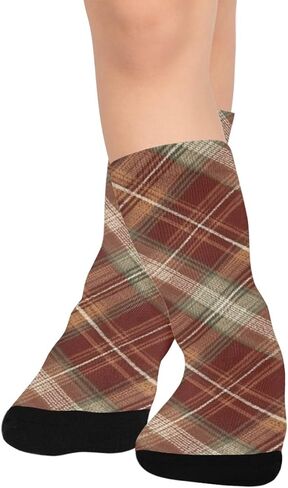 جوارب المشي لمسافات طويلة بطباعة منقوشة من Art الخريف - جوارب شتوية حرارية سميكة دافئة للأولاد والبنات للمدرسة، والارتداء اليومي والأنشطة الخارجية in Kuwait