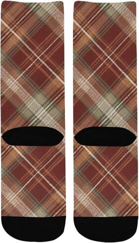 جوارب المشي لمسافات طويلة بطباعة منقوشة من Art الخريف - جوارب شتوية حرارية سميكة دافئة للأولاد والبنات للمدرسة، والارتداء اليومي والأنشطة الخارجية in Kuwait