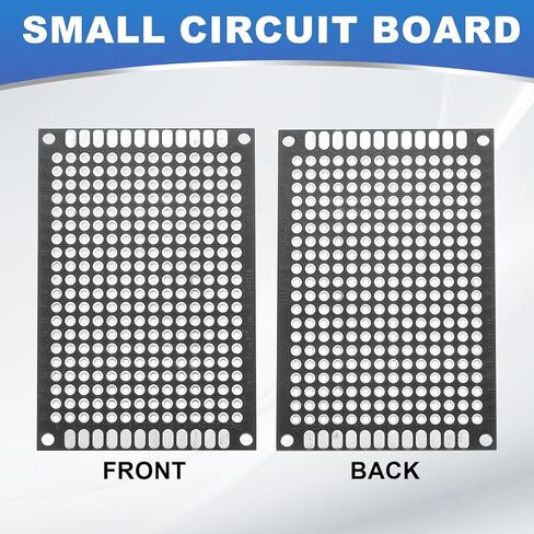 MECCANIXITY 10Pcs Solderable Breadboard, 2.76"x1.97" Double Sided Circuit Board Black Gold-Plated PCB Board Small Prototype Board for DIY Electronics Projects Apply to Soldering Projects in Saudi Arabia