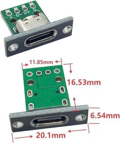 15 قطعة 4 أنواع USB 3.1 Type-C لوحة القطع ولوحة التعديل، محول PCB لكسر الطاقة USB-C لنقل البيانات وإمدادات الطاقة، مشاريع DIY/الإصلاح in Kuwait