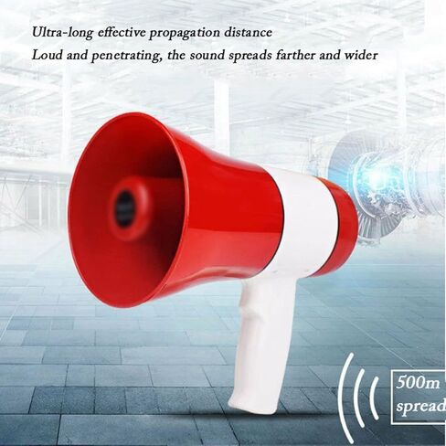 مكبر صوت مكبر الصوت المحمول Megaphone مع التحكم في مستوى الصوت، وتسجيل Bullhorn بقدرة 5 وات، ومكبر صوت عالي محمول قابل للطي لأي رياضة خارجية in Kuwait