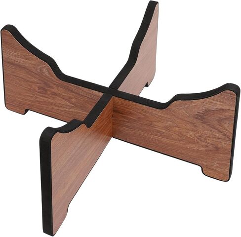 Walfront Wood Tongue Drum Stand, Sturdy Ethereal Drum Bracket with Sponge Surface for Secure Display, Easy to Install Portable Holder for Musicians in Saudi Arabia