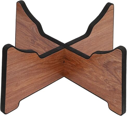 Walfront Wood Tongue Drum Stand, Sturdy Ethereal Drum Bracket with Sponge Surface for Secure Display, Easy to Install Portable Holder for Musicians in Saudi Arabia