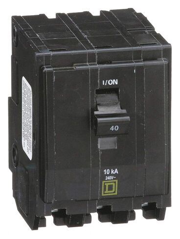 Square D Plug in Circuit Breaker, QO, Number of Poles 3, 40 Amps, 240VAC, Standard in Saudi Arabia