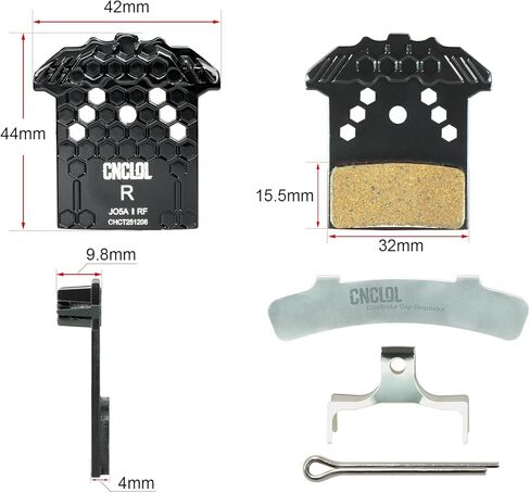 Disc Brake Pads J05a-rf Resin Metal for Shimano J04C J05A G05A G04S J02A J03A with Cooling Fin,BR-M9100,BR-M8100,BR-M7100,BR-M6100, BR-M9000,BR-M8000,BR-M6000, BR-RS785,BR-RS505,BR-M9020 in Kuwait