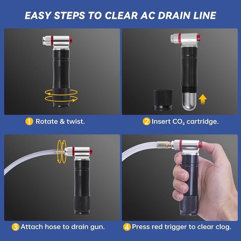 30 حزمة 16 جرام خراطيش ثاني أكسيد الكربون غير الملولبة لأداة تنظيف خط تصريف جالو جالو، خراطيش مسدس تصريف ثاني أكسيد الكربون in Kuwait