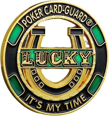 واقي بطاقات البوكر Lucky Horseshoe - واقي بطاقات معدني ممتع بتصميم مجوف، ملحق طاولة البوكر، هدية رمزية قابلة للجمع للاعبي البوكر وليالي اللعب in Kuwait