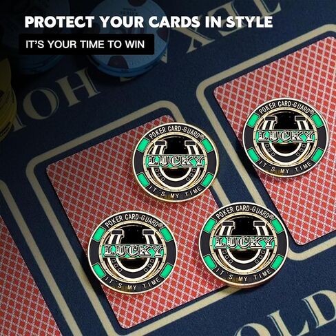 واقي بطاقات البوكر Lucky Horseshoe - واقي بطاقات معدني ممتع بتصميم مجوف، ملحق طاولة البوكر، هدية رمزية قابلة للجمع للاعبي البوكر وليالي اللعب in Kuwait
