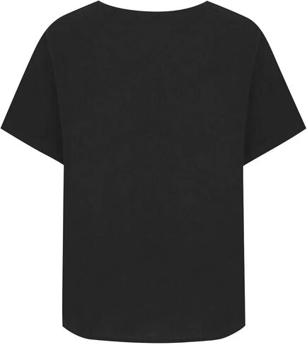 Linen Tops for Women 2026 Vintage Shirt Short Sleeve Crewneck Shirts Business Casual Outfit Basic Tees Summer Top 2026 in Kuwait