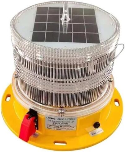 TY10S LED Single Low Intensity Solar Powered Obstruction Light (Type A),Aviation Red Light,Solar Aviation Lights(Yellow) in Saudi Arabia