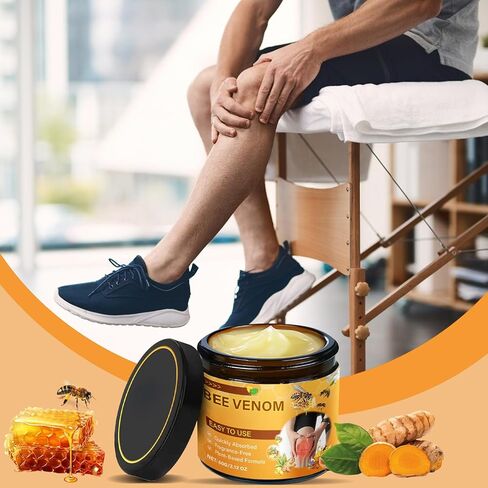 Bee Venom Moisturizing Cream, Bee Venom Advanced Cream,Professional Bee Venom Gel, Moisturizing Skin for Back, Neck, Hands, Knees(2 Pack) in Kuwait