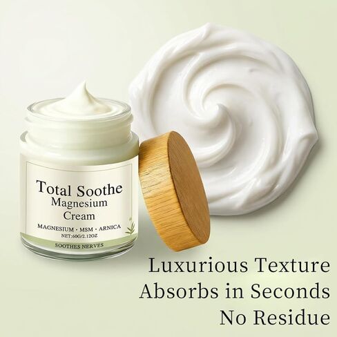 TotalRelief Magnesium Cream - Joint Relief Cream with Mineral Delivery Formula, Fast Absorbing, Non-Greasy Topical in Saudi Arabia