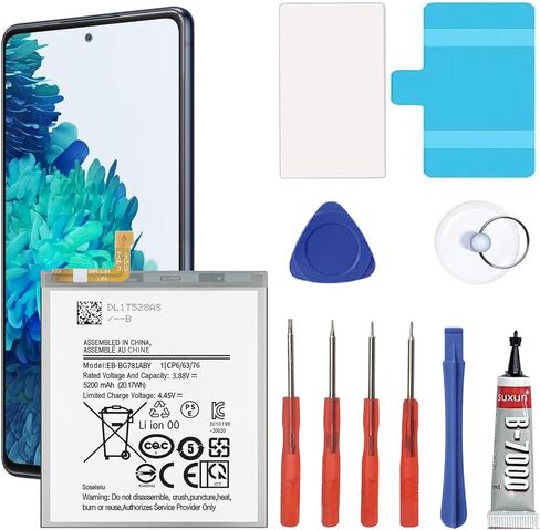 Galaxy S22 Battery,4500 mAh EB-BS901ABY Replacement Battery for S22 5G SM-S901 SM-S901U with Adhesive Tape Tool Repair Kit in Kuwait