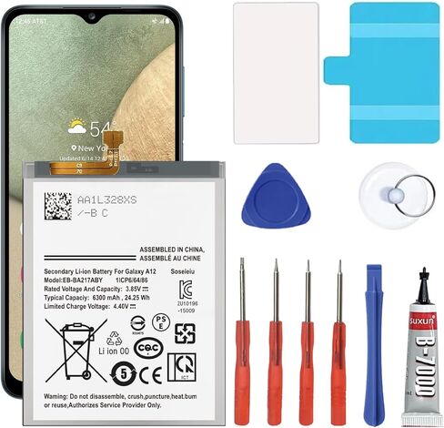 Galaxy S22 Battery,4500 mAh EB-BS901ABY Replacement Battery for S22 5G SM-S901 SM-S901U with Adhesive Tape Tool Repair Kit in Kuwait