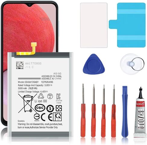 Galaxy S22 Battery,4500 mAh EB-BS901ABY Replacement Battery for S22 5G SM-S901 SM-S901U with Adhesive Tape Tool Repair Kit in Kuwait