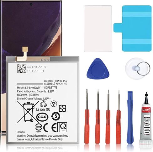 Galaxy S22 Battery,4500 mAh EB-BS901ABY Replacement Battery for S22 5G SM-S901 SM-S901U with Adhesive Tape Tool Repair Kit in Kuwait