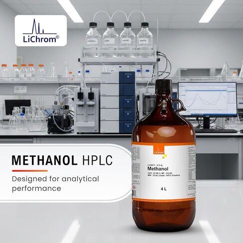 الميثانول، درجة HPLC، 99.9 دقيقة 4 × 4 لتر (عبر الشحن البري فقط) in Saudi Arabia