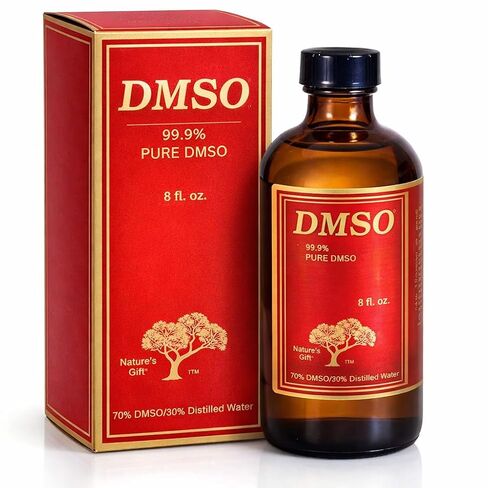 DMSO درجة صيدلانية 99.9% (ثنائي ميثيل سلفوكسيد) - 70% DM SO محلول مع 30% ماء مقطر، سائل Dmso عالي النقاء 99.9 نقي مع زجاجة زجاجية سعة 8 أونصة in Saudi Arabia