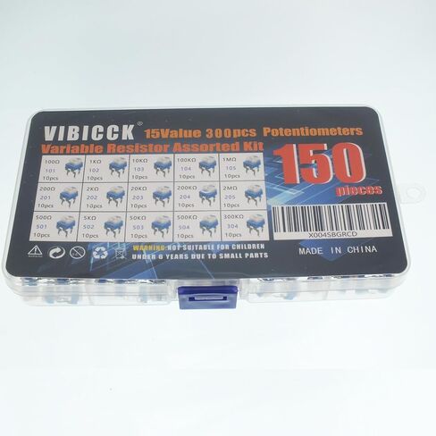 15 قيمة 150 قطعة مقاوم متغير 100 أوم-2 متر أوم مجموعة متنوعة من أدوات قياس الجهد المتغير المقاوم المتغير in Kuwait