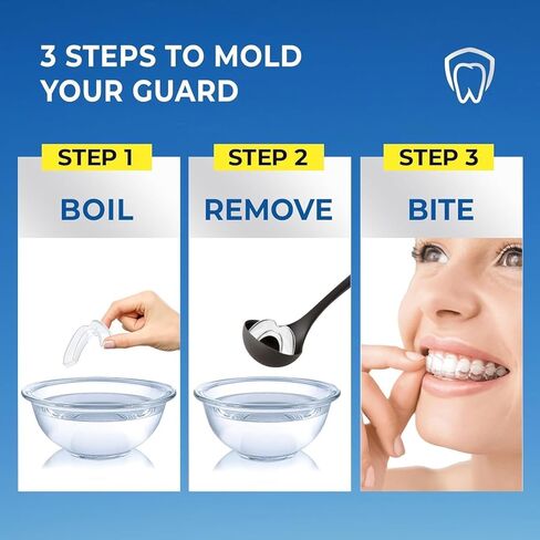 Mouth Guard for Grinding Teeth at Night: Mouth Guard for Sleeping - Night Guard for Teeth Grinding Home & Travel Use in Kuwait