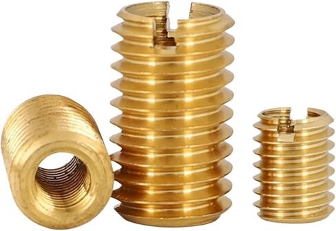 M2/M3/M4/M5/M6/M8-M18 النحاس النحاس داخل خارج الموضوع محول المسمار سلك إدراج كم تحويل الجوز مقرنة نقل (M5XM8X1.25XL10X2PCS) in Kuwait