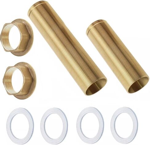 مجموعة تمديد صواميل الأنابيب النحاسية مع أختام سيليكون لإصلاح صنبور الماء البارد والساخن، تتضمن براغي قدم ثابتة 60 مم و100 مم وحشيات مطاطية لتركيبات السباكة in Kuwait