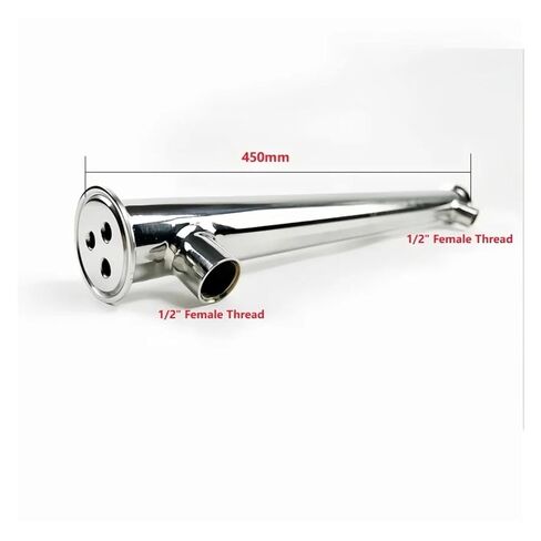 1.5 بوصة FlangeOD50.5mm، مكثف Tr Clamp Dephlegmator/التقطير مع خيط ذكر/أنثى 1/2 بوصة، L-450 مم، 3 أنابيب داخلية ID 8 مم (خيط أنثى) in Saudi Arabia