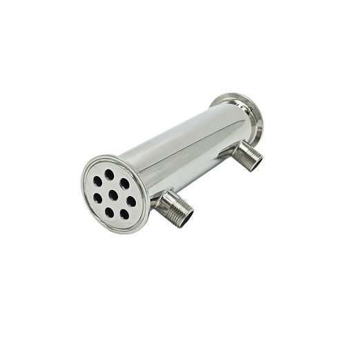 Dephlegmator 2" 51mm(OD64mm)304Stainless Steel Reflux Condenser Height 200mm Inside 8 Tubes for Moonshine Distillation Column in Saudi Arabia