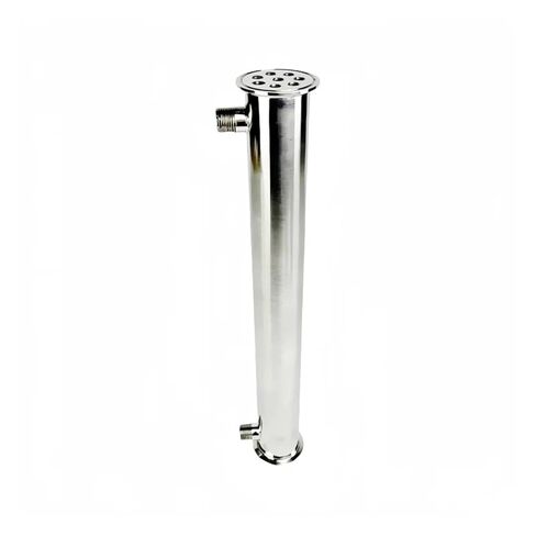 2inch OD64mm,Tri Clamp Dephlegmator/Condenser with 1/2" Male Or 1/4" Female Thread for Distillation,8 Pipes Inside ID 8mm,H-400mm(0.25inch Female) in Saudi Arabia