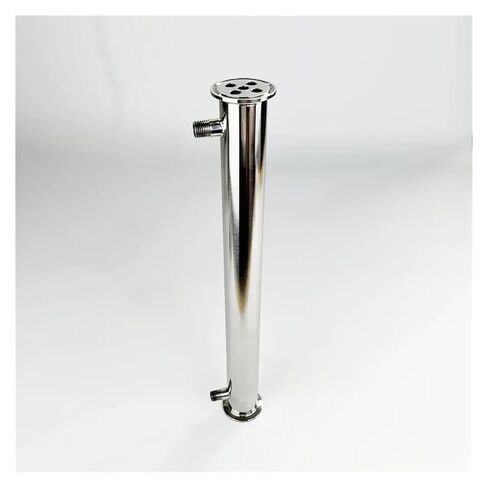1.5" 38mm(OD50.5mm) Tir-clamp Condenser with 1/4" Male Thread for Distillation,Length 400mm,Dephlegmator,Reflux,SS304 in Saudi Arabia