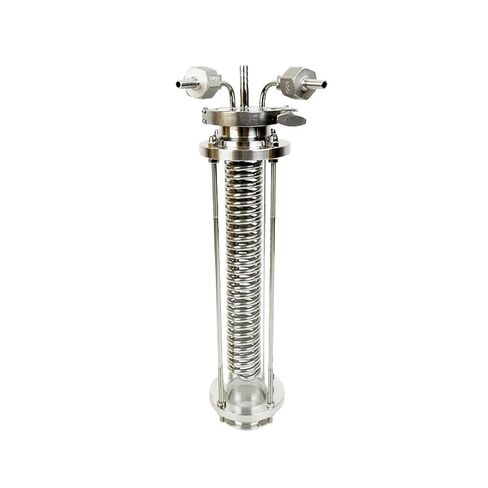 2" OD64mm Tri-clamp Distiller Cooling Coil with 1/2" Male Thread and 2" Sight Glass Diopter,Dephlegmator Device,Reflux,Condenser in Saudi Arabia