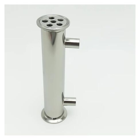Dephlegmator 1.5 "38 مللي متر (OD51mm) 304 مكثف ارتداد من الفولاذ المقاوم للصدأ ارتفاع 200 مللي متر داخل 6 أنابيب لعمود تقطير Moonshine in Saudi Arabia