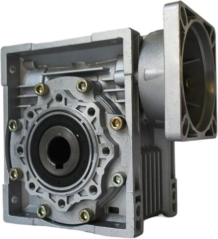 Worm Gear Reducer Nmrv063 rv75 nmrv110 2.4CM Input Flange High Torque Deceleration Motor Metal Transmission Drive Reduction Gearbox(80b14 19mm,Ratio 20) in Saudi Arabia