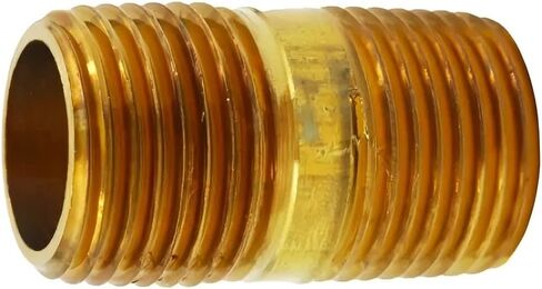 1/2 in x 1-1/2 in MIP Brass Pipe Tubing Nipple Fitting Threaded in Saudi Arabia