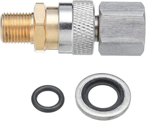Quick Release Coupler Fittings, 1/8 Inch BSP Charging Adapter Kit, Silver Brass, PCP Air Rifle Compatible, with O-Rings in Saudi Arabia