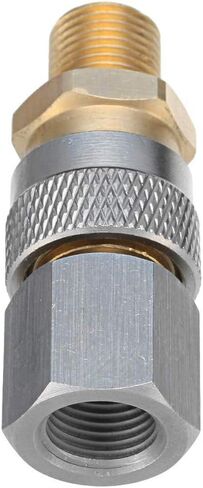 Quick Release Coupler Fittings, 1/8 Inch BSP Charging Adapter Kit, Silver Brass, PCP Air Rifle Compatible, with O-Rings in Saudi Arabia