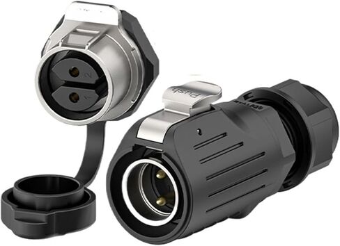 Locking wire panel type solder-free aviation EW-LP20 single hole formal 2-7 multi-core ip68 locking screw waterproof connector(EW-LP20-4P 20A) in Kuwait