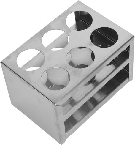 Lab Stand Rack Prevents Compact 6 Hole Stainless Steel Test Tube Holder Space Saving Wearable for 32mm Tubes in Saudi Arabia