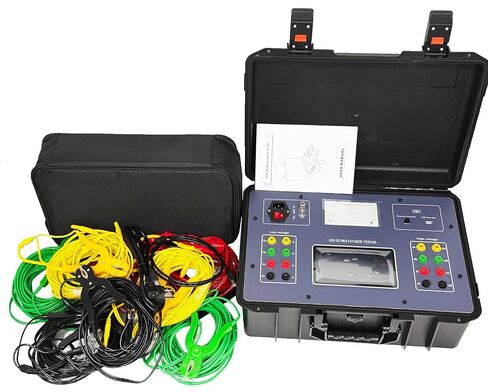 Three Channel Transformer DC Resistance Tester DC Resistance Meter with 7-Inch Touch Color Screen Built-in Thermal Printer Test Current 0.2A 0.5A 2A 5A 10A 20A D-C R-esistance 0.0001mΩ~5000Ω in Saudi Arabia