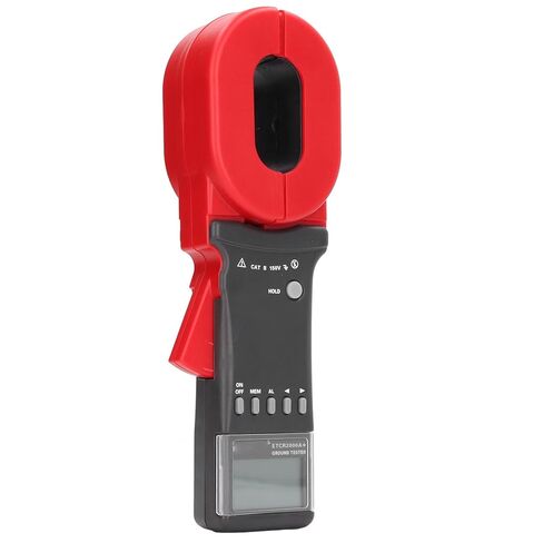 Earth Resistance Meter, Low Interference 0.01‑1200Ω Clamp Resistance Tester with 4 Digit LCD Display for Power Applications in Kuwait