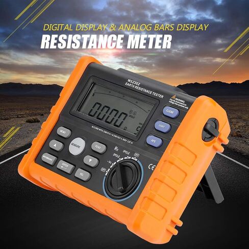PEAKMETER MS2302 Digital Earth Resistance Tester 0~4K Ohms 100 Groups Data Record in Saudi Arabia
