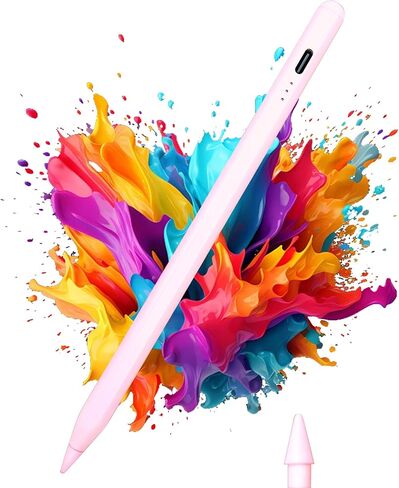 Stylus Pen for iPad 2018-2025 No Lag Tilt Sensitivity Bluetooth Fast Charge for Apple Pencil with Magnetic Compatible with iPad 11/10/9/8/7/6 Air 3/4/5 Pro 11/12.9/M4 Mini 5/6 in Kuwait