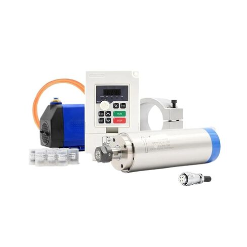 2.2kw Water-Cooled Spindle 110v / 220v 80 * 230 and Variable Frequency Drive and 80mm Bracket and 75w Pump and 8 Chucks(Ceramic Ball Bearing,220v) in Kuwait