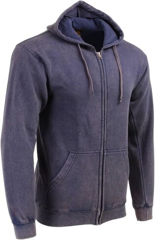 Milwaukee Leather MNG11687 Men's Orange High-Visibility Zipper Front Premium Cotton Hoodie in Saudi Arabia