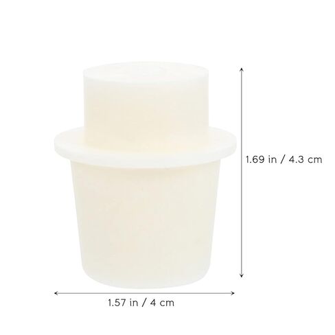 LIFKOME 5Pcs Conical Flask Stoppers Glass Tube Sealers for Laboratory Use for Test Tubes Smooth Design for Easy Insertion and Removal in Saudi Arabia